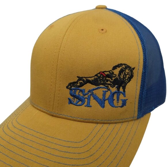 SNG Embroidered Logo Mesh Adjustable Snapback Cap Trucker Baseball Hat Wild Hog - Picture 7 of 13